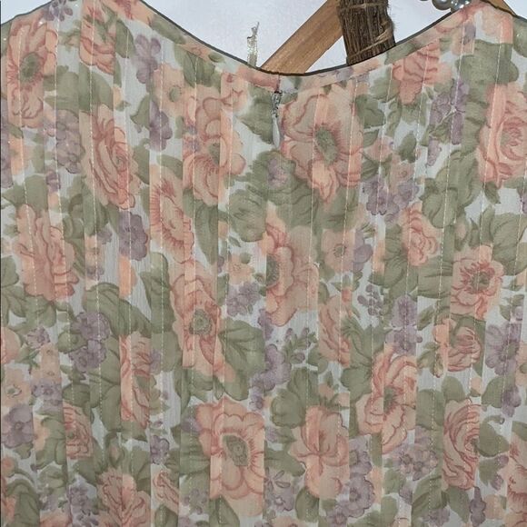 Vintage Liz Claiborne studio floral dress medium - Picture 7 of 7